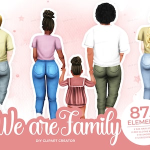 Family Clip Art, mother clipart, Parents Clipart, DIY Clip Art, Sitting Family, Mother&#39;s Day Gift Ideas,Custom Family Portrait,