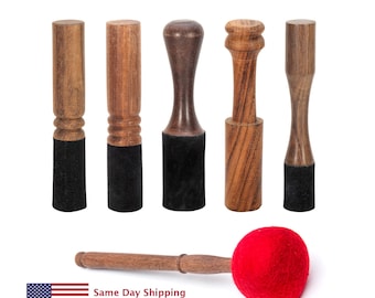 Handcrafted Tibetan Singing Bowl Mallet, Chakra Healing Sound Bowl Stick