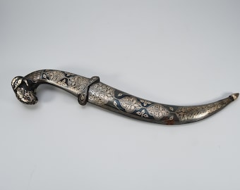 Tibetan Ceremonial Sword: A Piece of Cultural Heritage Ritual Knife Tantric Hunting Fighting Collectible Craft Art