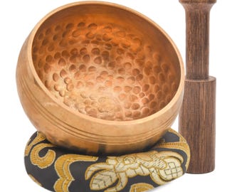 Handcrafted Tibetan Singing Bowl, Chakra Healing Meditation, Sound Bowl