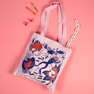 Toad Bag (Pink Eco Cotton Tote)