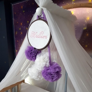 Crib Canopy, Personalized Lycra Tulle Luxury Canopy for Cribs, Canopy, Nursery Bed Canopy, Tulle Canopy, Bed Curtains, Baby Canopy