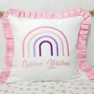 Personalized Embroidered Pillows for Baby&#39;s Nursery, Personalized Baby Pillow, Baby Gift, Custom Baby Pillow, Baby Shower Gift
