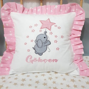 Personalized Embroidered Pillows for Baby&#39;s Nursery, Personalized Baby Pillow, Baby Gift, Custom Baby Pillow, Baby Shower Gift