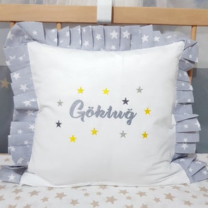 Personalized Embroidered Pillows for Baby&#39;s Nursery, Personalized Baby Pillow, Baby Gift, Custom Baby Pillow, Baby Shower Gift