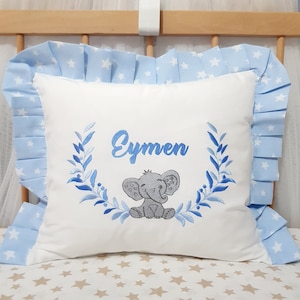 Personalized Embroidered Pillows for Baby&#39;s Nursery, Personalized Baby Pillow, Baby Gift, Custom Baby Pillow, Baby Shower Gift