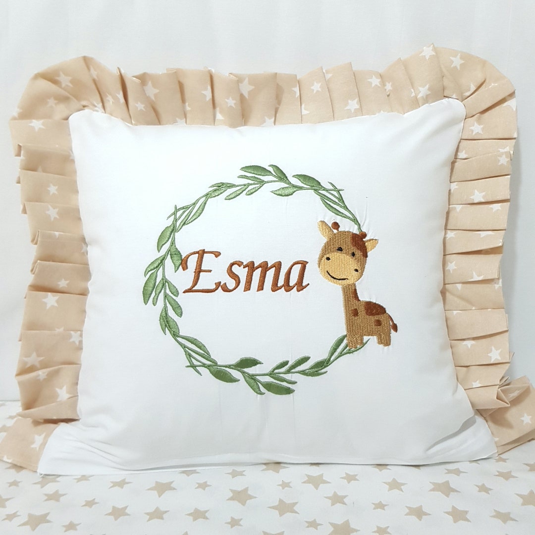 Personalized Embroidered Pillows for Baby's Nursery, Personalized Baby Pillow, Baby Gift, Custom