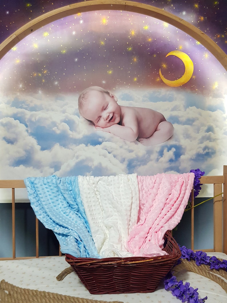 Couverture personnalisée pour bébé, couverture brodée personnalisée, cadeau pour bébé, cadeau de baby shower image 6