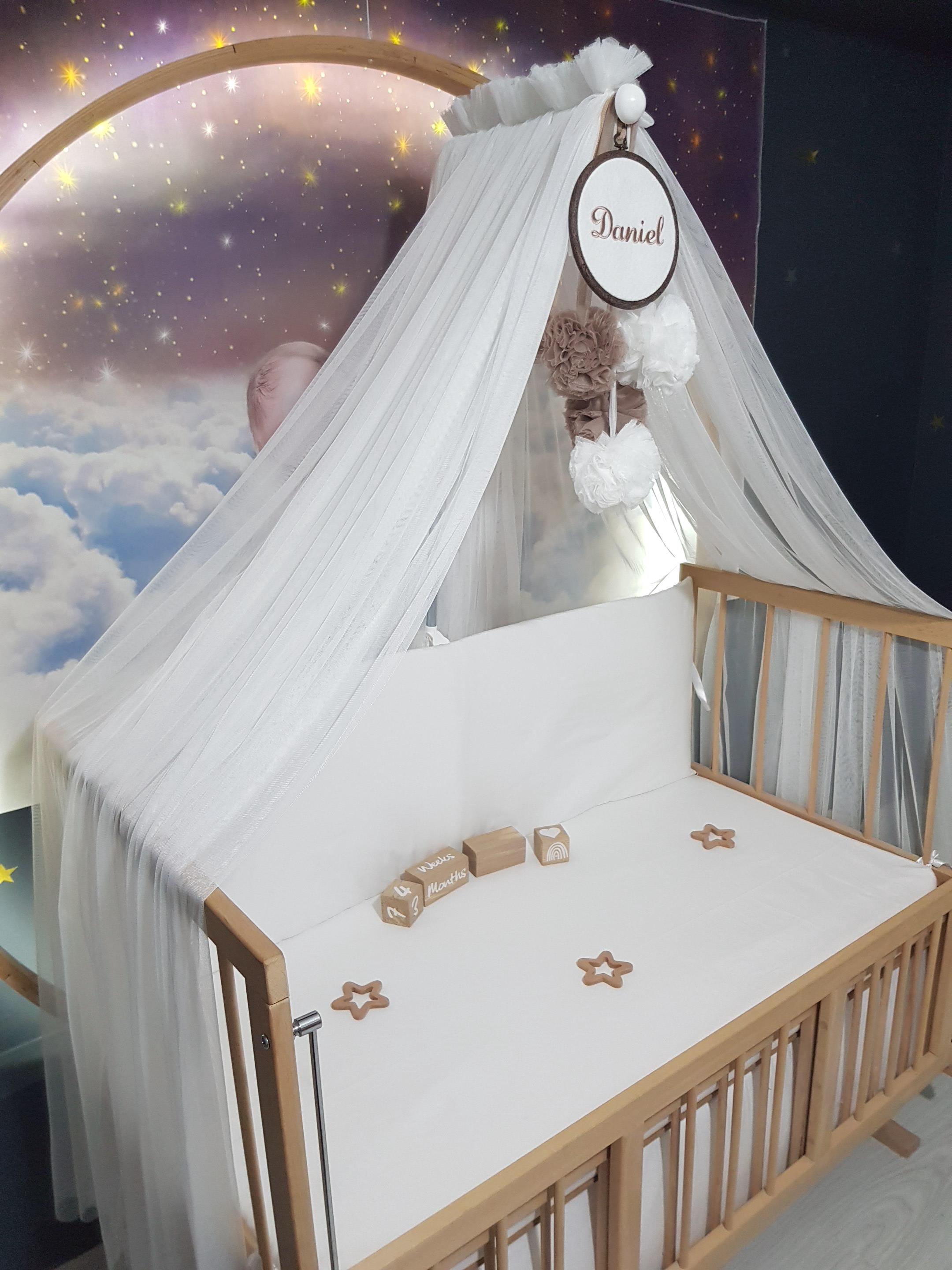 Letto 3 in 1 per bambini con materasso morbido, Culla portatile per