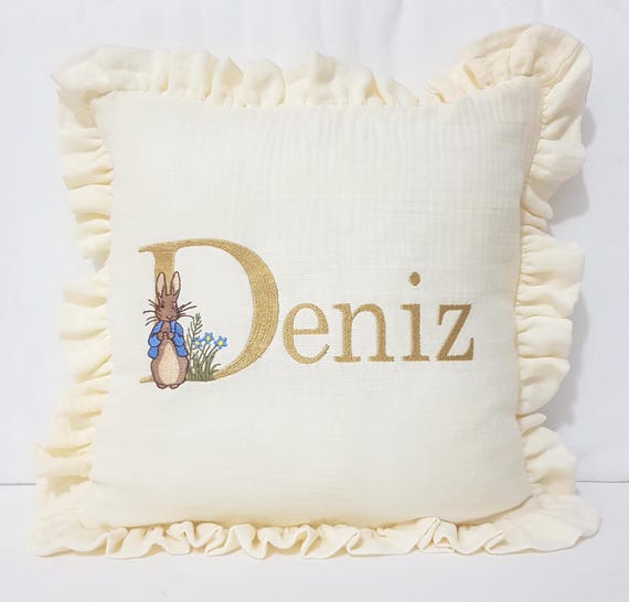 Embroidery Personalized Baby Pillow Cases Rabbit Figured