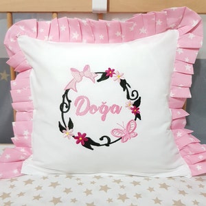 Personalized Embroidered Pillows for Baby&#39;s Nursery, Personalized Baby Pillow, Baby Gift, Custom Baby Pillow, Baby Shower Gift