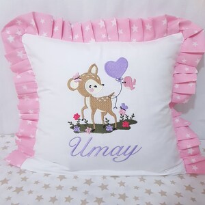 Personalized Embroidered Pillows for Baby&#39;s Nursery, Personalized Baby Pillow, Baby Gift, Custom Baby Pillow, Baby Shower Gift