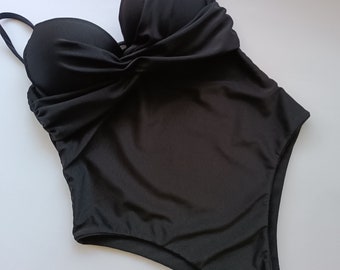 Maillot de bain noir, maillots de bain, maillot de bain une pièce