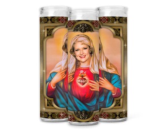Celebrity Prayer Candle | Etsy