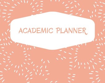 Academic Planner Blank Templates 36 pages