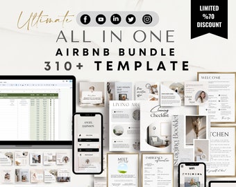 Airbnb Host Bundle Template Welcome Book Airbnb template, Editable Airbnb Signs, Cleaning Checklists, Airbnb Printables, VRBO host bundle