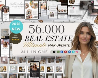 Real Estate  Social Media Template Marketing Reels  Instagram Bundle ,Realtor instagram PostTemplate Canva