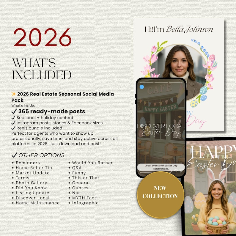 Modèle de marketing immobilier, Instagram Offre groupée de médias sociaux pour l'immobilier, Marketing immobilier, Agent immobilier Instagram PostTemplate Canva image 12