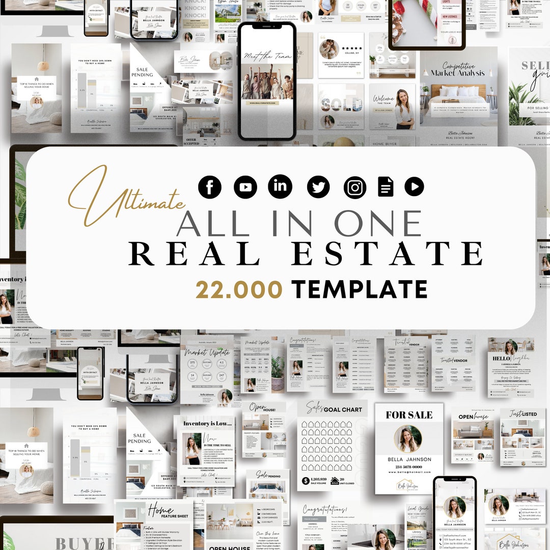Seller Real Estate Marketing Social Media Instagram Bundle ,realtor ...