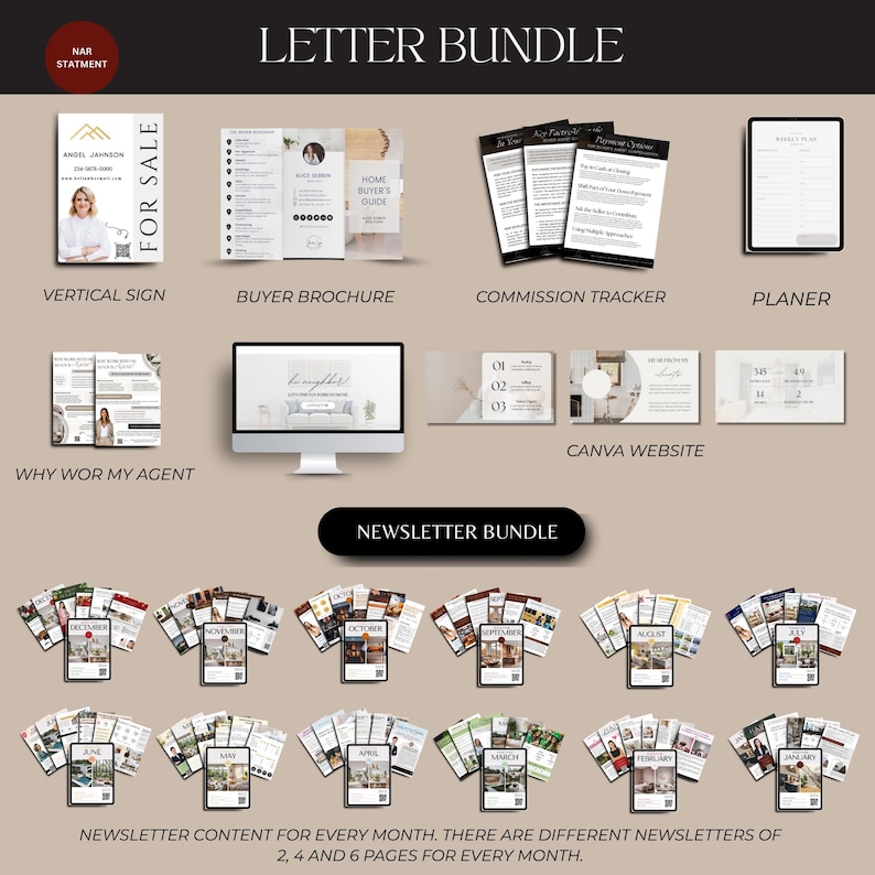Modèle de marketing immobilier, Instagram Offre groupée de médias sociaux pour l'immobilier, Marketing immobilier, Agent immobilier Instagram PostTemplate Canva image 10