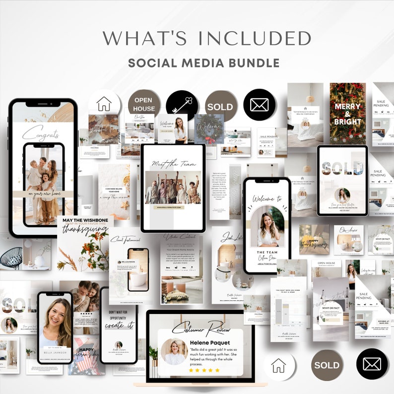 Real Estate Social Media Instagram Reels Post Story Facebook Bundle ...