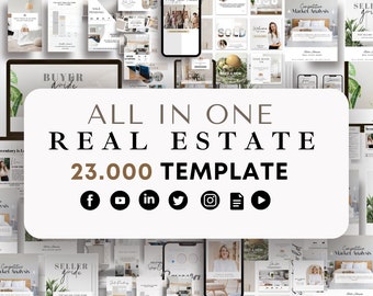 Seller  Real Estate Marketing Social Media Instagram Bundle ,Realtor instagram PostTemplate Canva