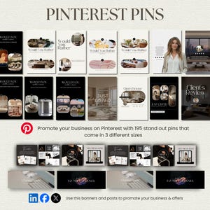 Modèle de marketing immobilier, Instagram Offre groupée de médias sociaux pour l'immobilier, Marketing immobilier, Agent immobilier Instagram PostTemplate Canva image 13