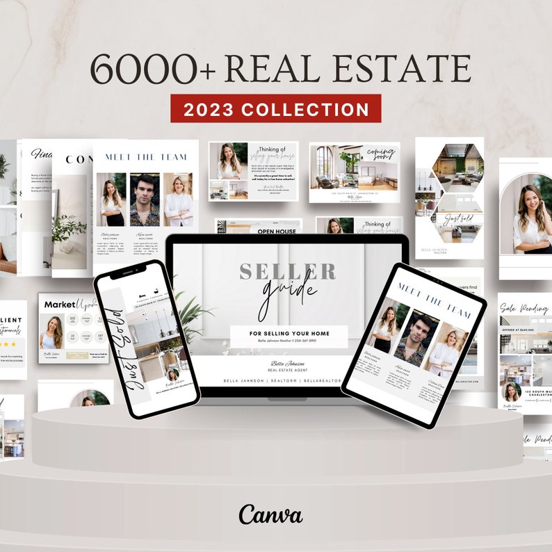 Real Estate Marketing Templates Bundle Real Estate Guides Etsy