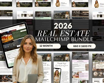 Campagnebundel met e-maildruppelcampagne voor onroerend goed | Sjablonen voor lead-e-mail koper/verkoper | Leads converteren | Nurture-campagne | E-mailautomatisering onroerend goed
