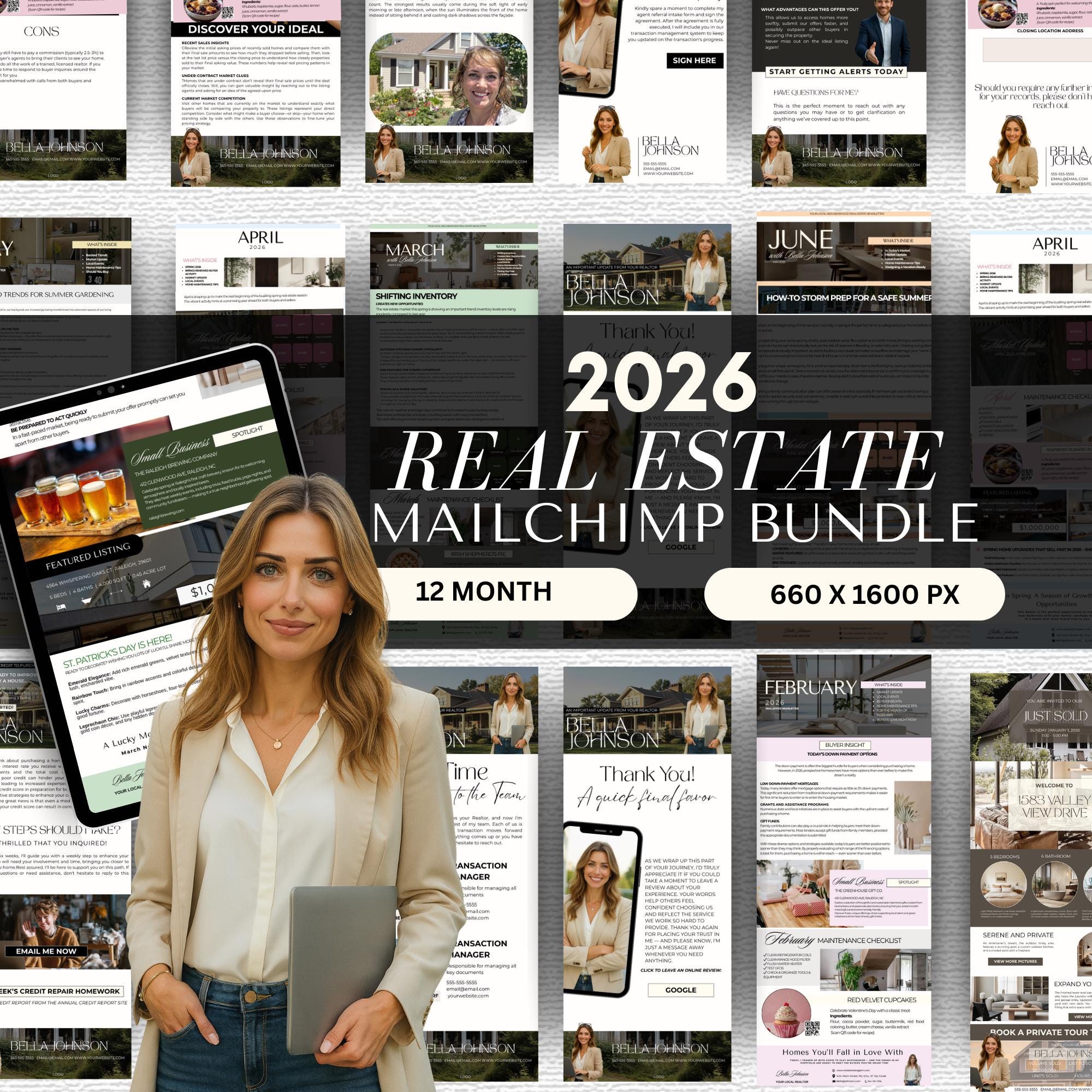 Real Estate Email Drip Campaign Bundle Buyer Seller Lead Email