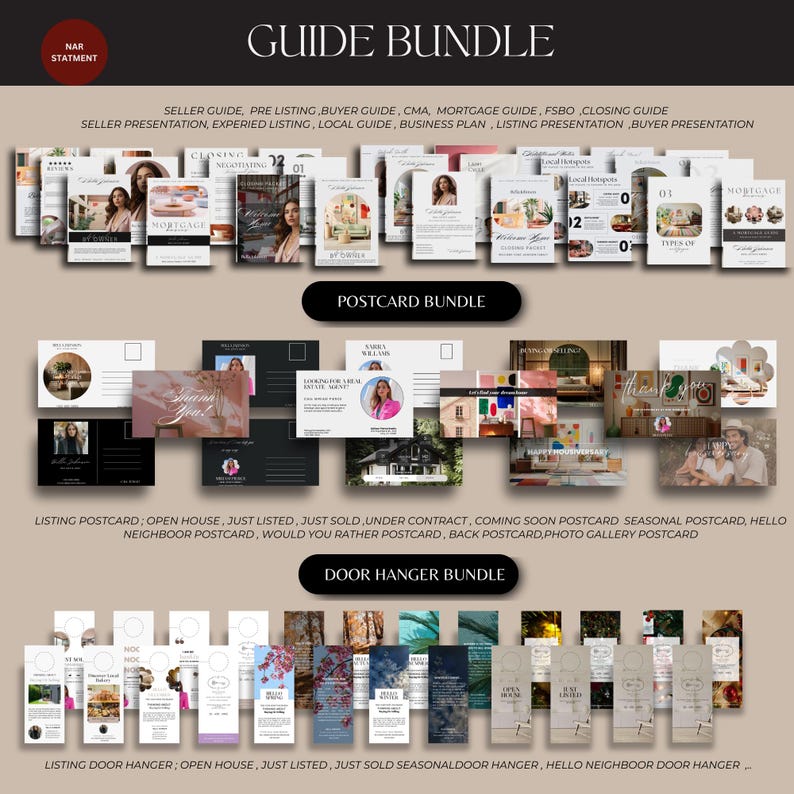 Modèle de marketing immobilier, Instagram Offre groupée de médias sociaux pour l'immobilier, Marketing immobilier, Agent immobilier Instagram PostTemplate Canva image 8
