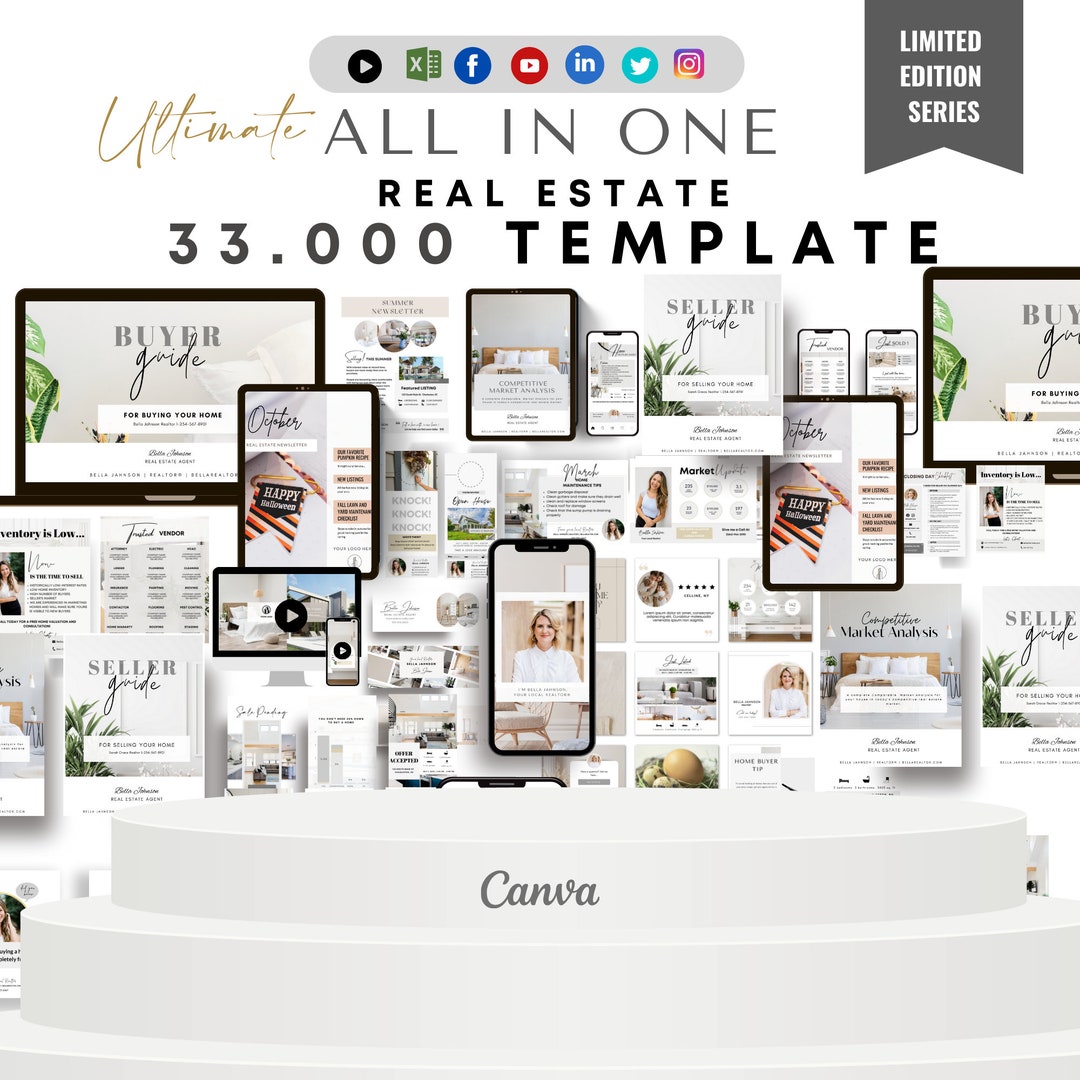Seller Real Estate Marketing Social Media Instagram Bundle ,realtor ...