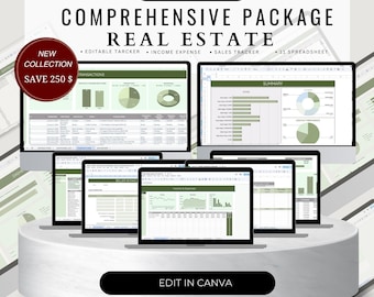 Real Estate Bookkeeping Pipeline Transaction Management Rental  Leads Tracker Client List Textable Cards Intake Open House Review Request