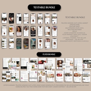 Modèle de marketing immobilier, Instagram Offre groupée de médias sociaux pour l'immobilier, Marketing immobilier, Agent immobilier Instagram PostTemplate Canva image 9