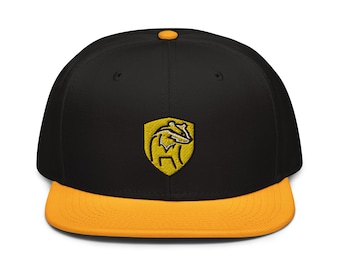 H Wizard House Huffle Embroidered Snapback Hat