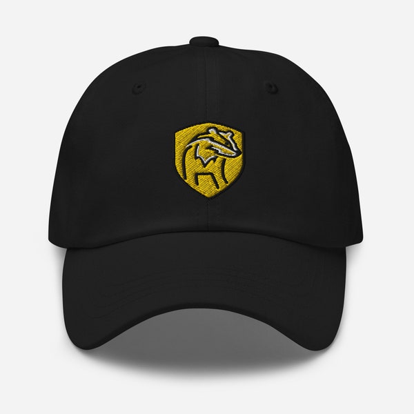 H Wizard House Huffle Embroidered Dad Hat/ Baseball Cap