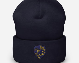 H Wizard House Raven Cuffed Beanie