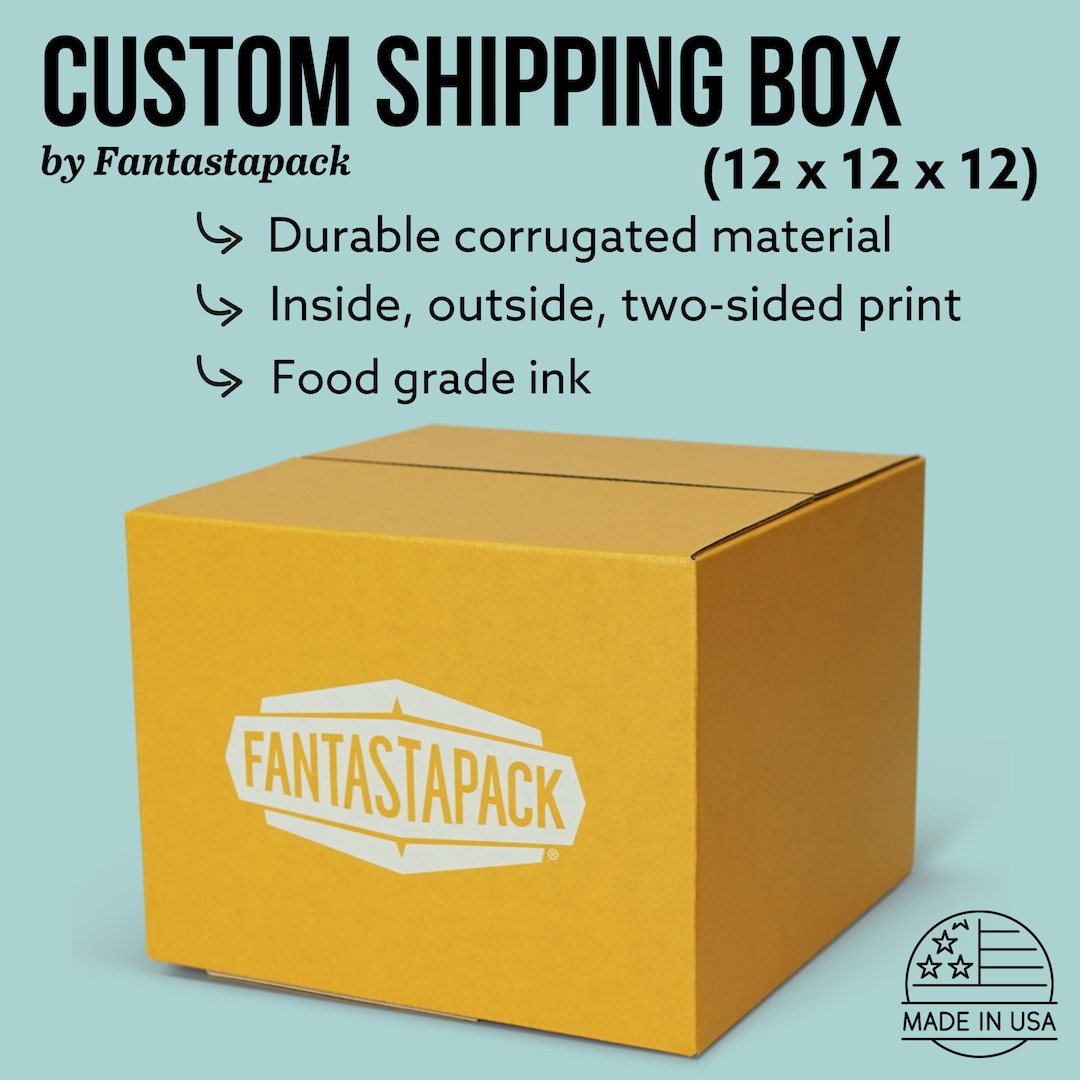 Custom Shipping Boxes 12x12x12 Fullcolor Etsy