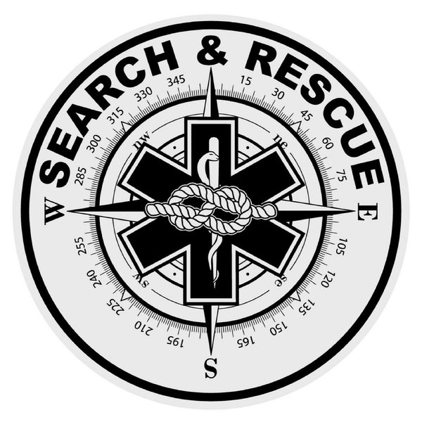 Search And Rescue SIZE Vinyl Decal Sticker Car Truck Laptop Wall