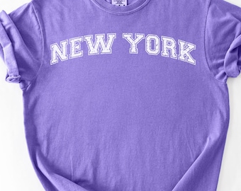 Comfort Colors Shirt New York, Y2K Retro Vintage Shirt For Women, NYC Aesthetic Tee, Urban Travel Shirt, East Coast 90s Style Gift