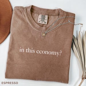 Comfort Colors Shirt In This Economy?, Funny Sarcastic Shirt For Women, Trendy Gen Z Meme Shirt, Unhinged Ironic Tee, Sarcastic Humor Shirt
