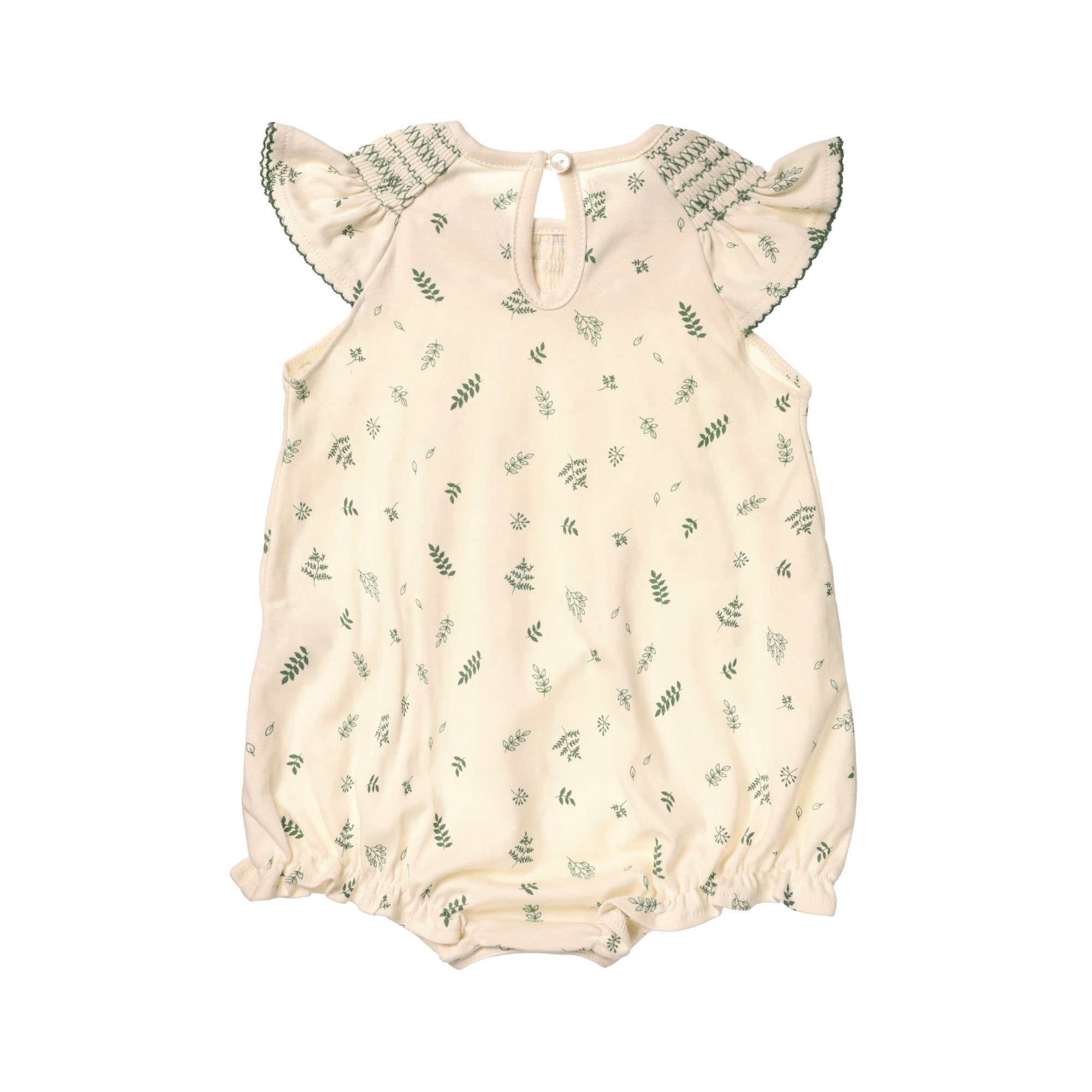 Baby Girl Smocked Bubble Bodysuit Smocked Bubble Floral Onepiece Pima Cotton Ruffle Bodysuit