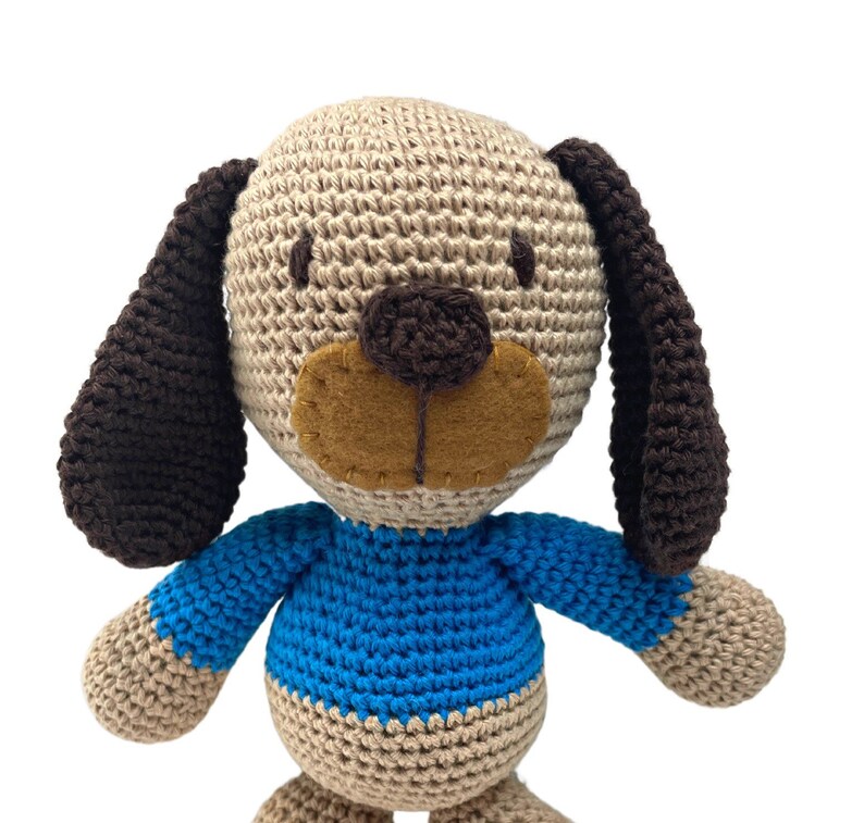 Stuffed Crochet Dog Handmade Crochet Dog Blue Amigurumi Etsy