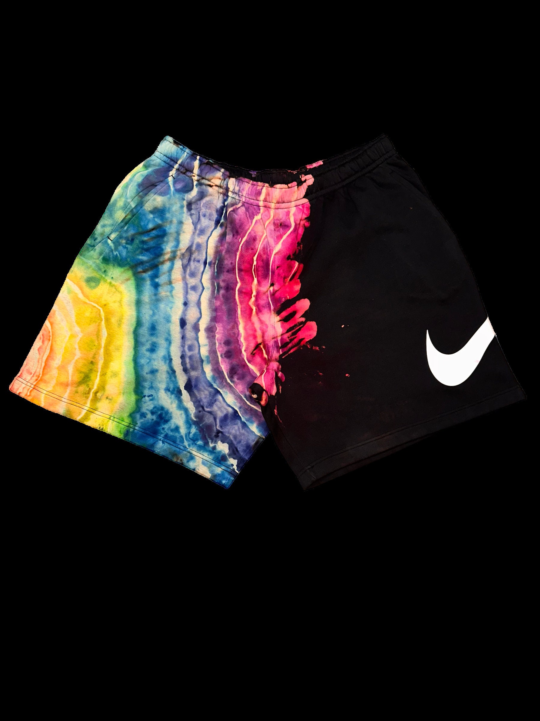 Nike tie top dye shorts