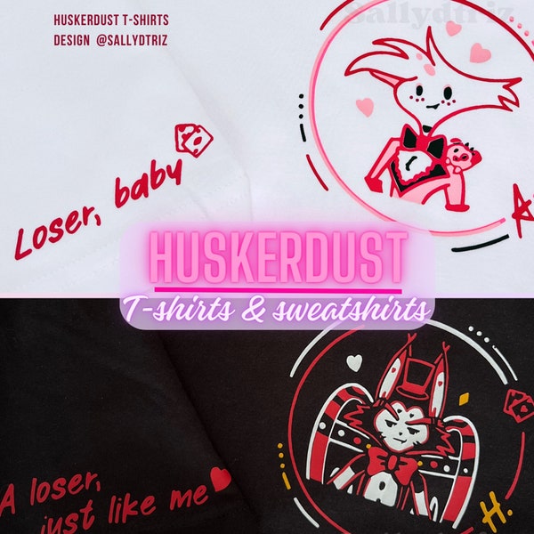 T-shirt e felpe Angel Husk Anthony hazbin Dust - T-shirt Huskerdust Angel Felpe Angel d.ust