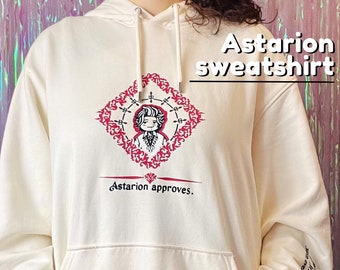 Sudadera Astarion BG3 con capucha - Astarion hoodie Sweatshirt BG3 handmade
