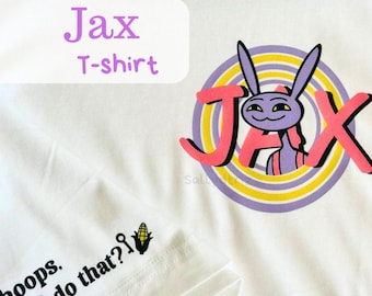 Jax The Amazing Digital Circus Shirt | TADC Merch, Cartoon Horror Anime T-shirt, Fanart Cadeau