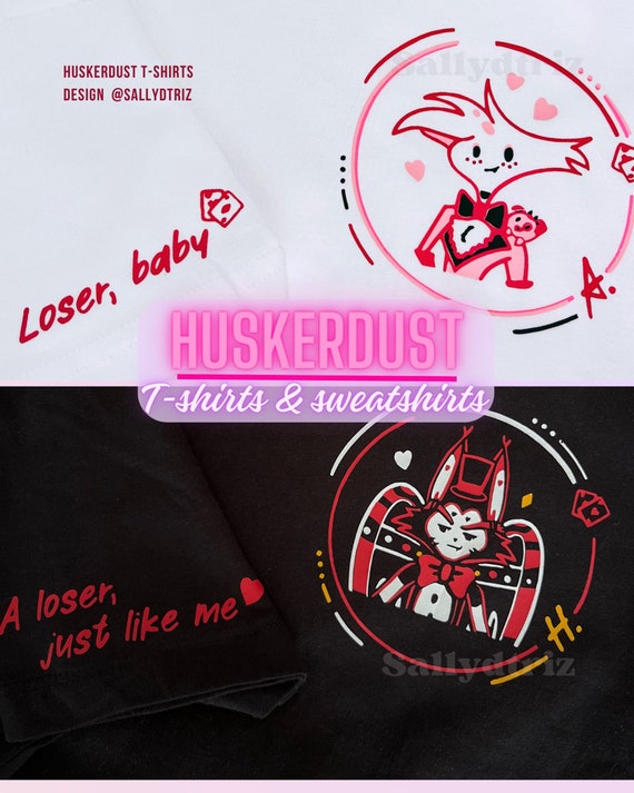 Hazbin Hotel Huskerdust Angel Dust x Husk T-Shirt Sweatshirt Fanart Anime Merch