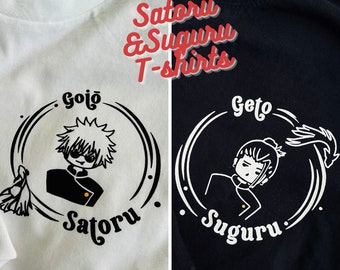 T-shirt SatoSugu anime gåva Jujuts.u Satoru Suguru SuguSato