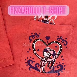Fizzarolli en Asmodeus Helluva T-shirt-Fizzarolli Ozzie Helluva baas T-shirt